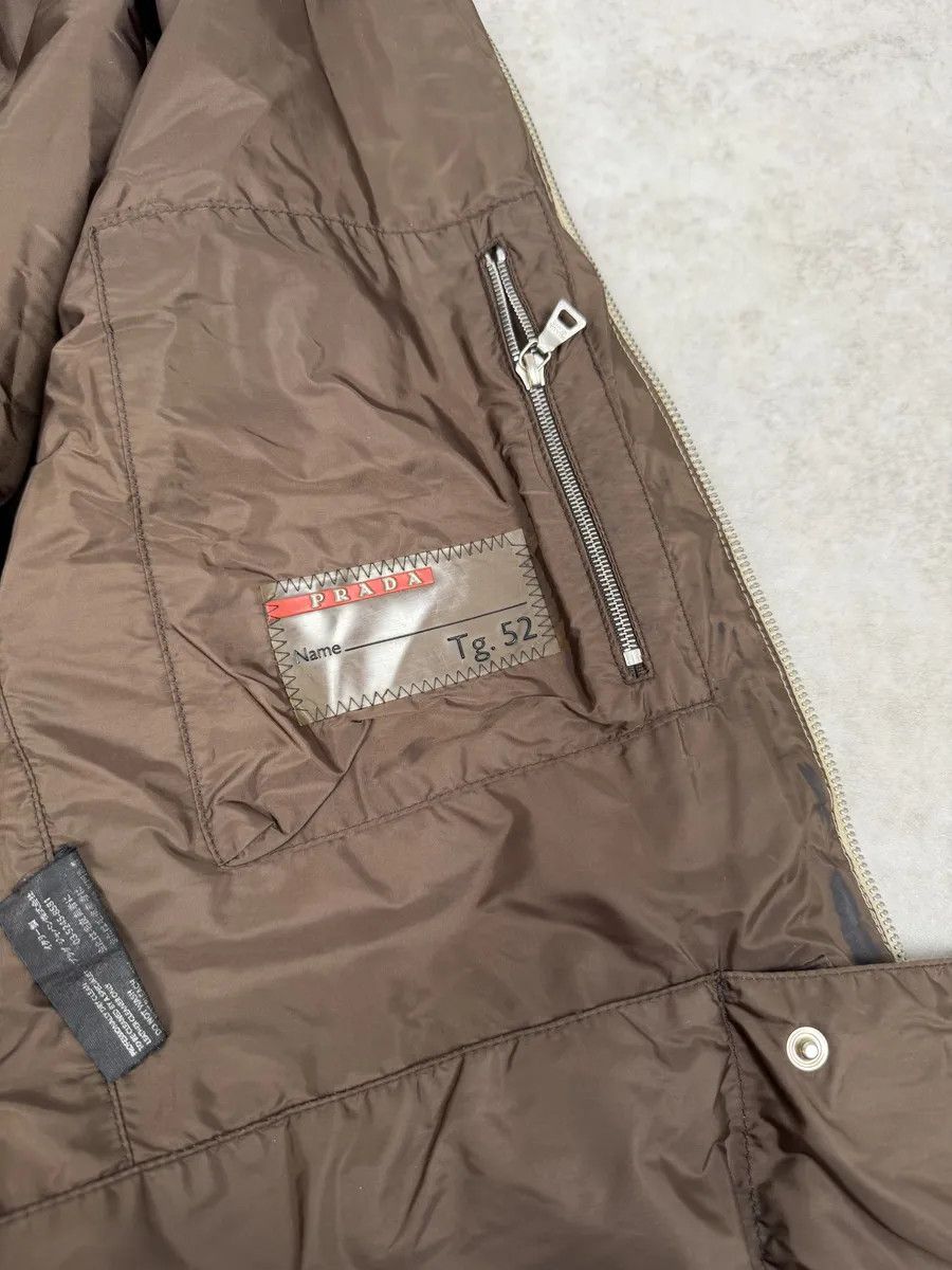 Prada SS2000 Prada Beige Padded Biker Leather Jacket Size US L / EU 52-54 / 3 - 14 Thumbnail