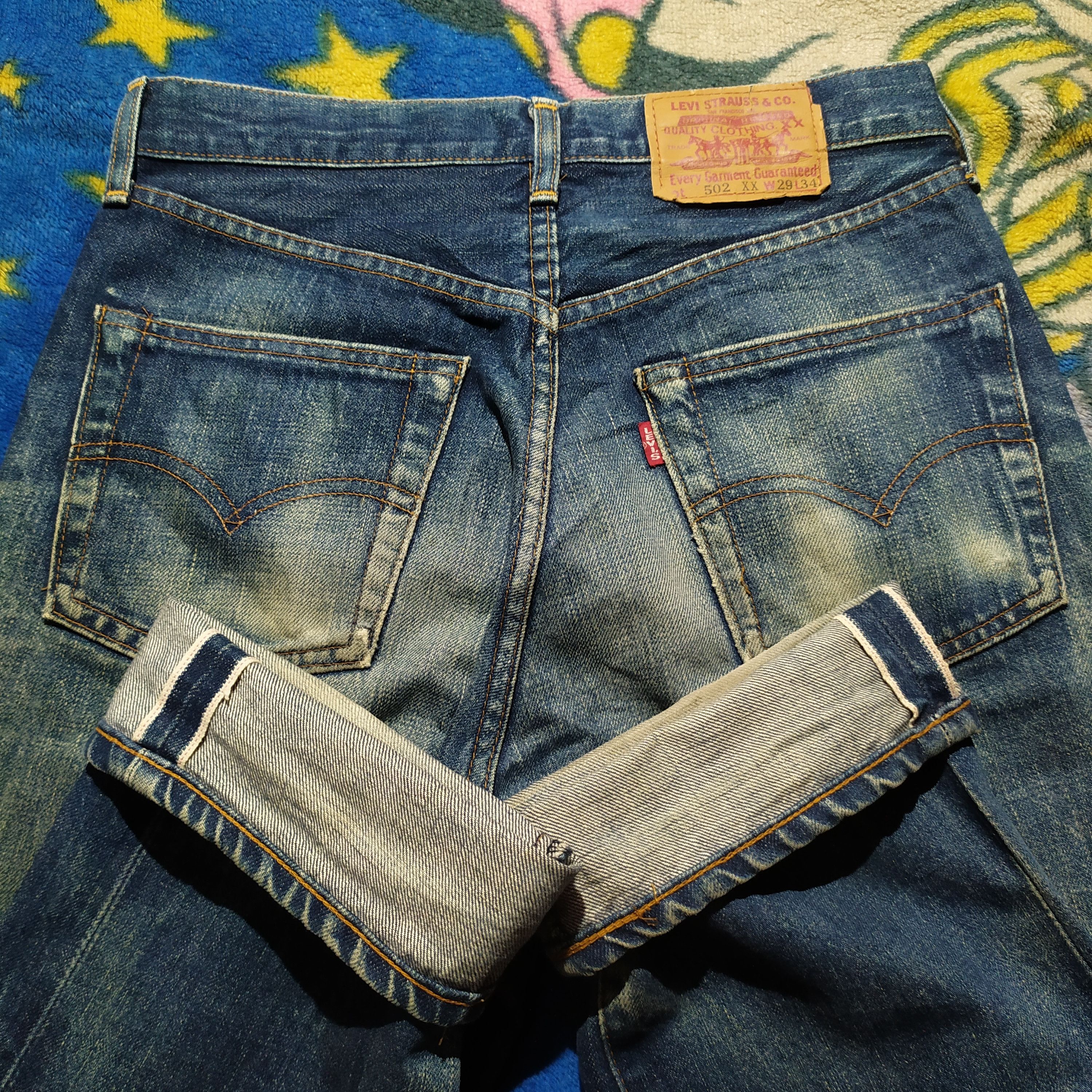 LVC × Levi's × Levi's Vintage Clothing 90's Levi's 502xx Big E Selvedge Size US 29 - 1 Thumbnail