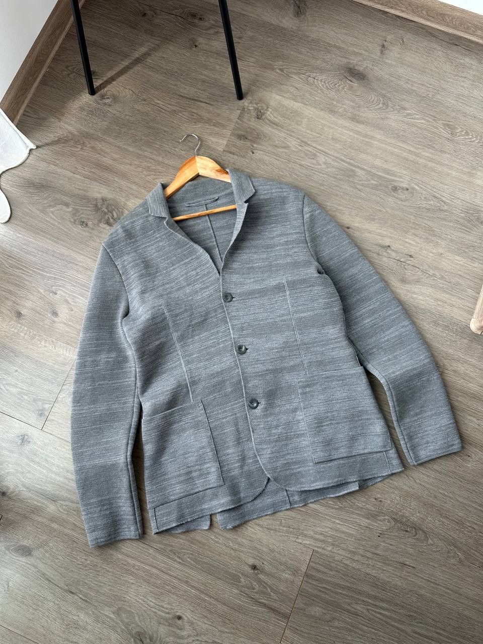 FALKE Vintage FALKE Gray Men Button M Size Blazer Jacket Size 42S - 6 Thumbnail