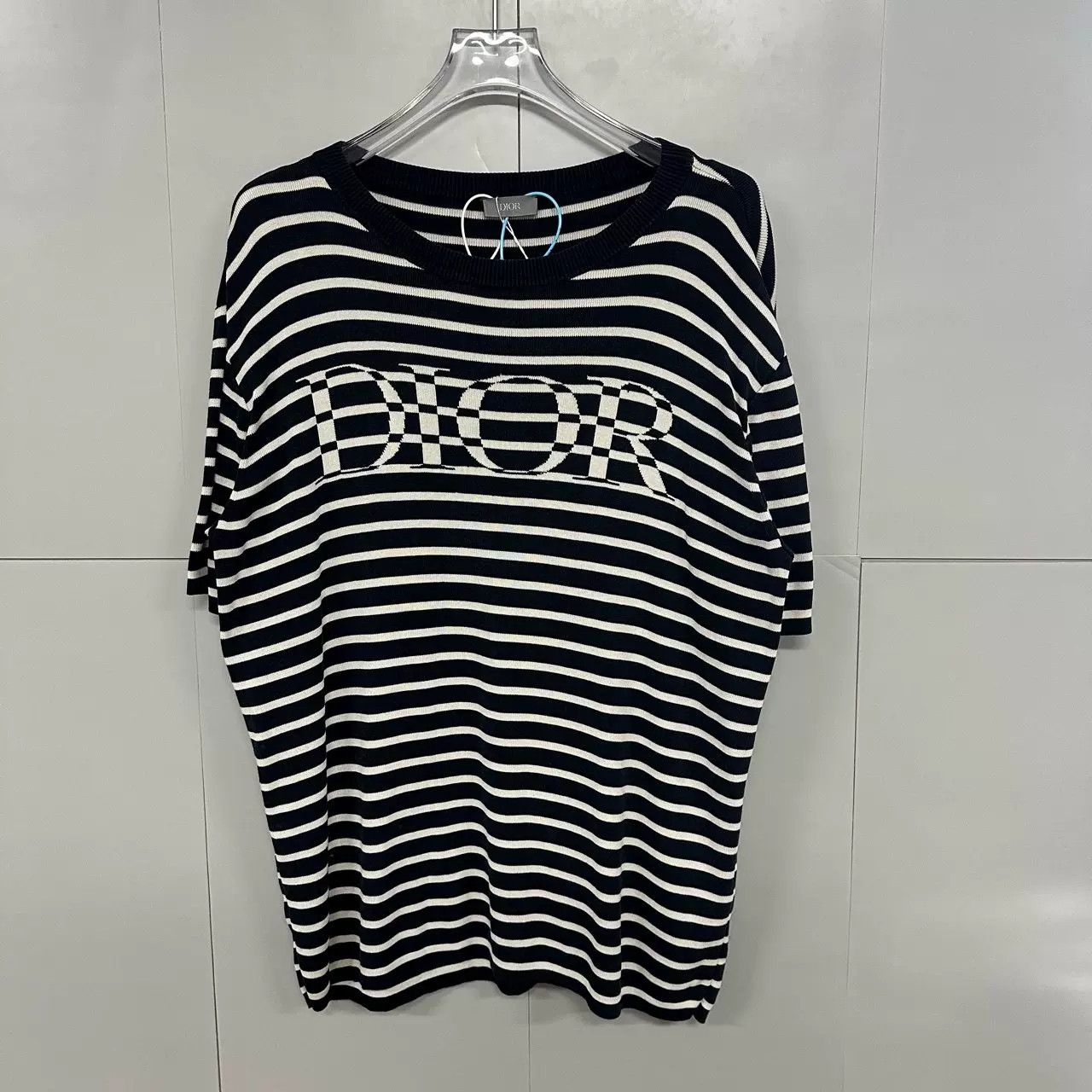 Dior Dior Letter Logo Striped Short-Sleeve Top Size US M / EU 48-50 / 2 - 1 Thumbnail