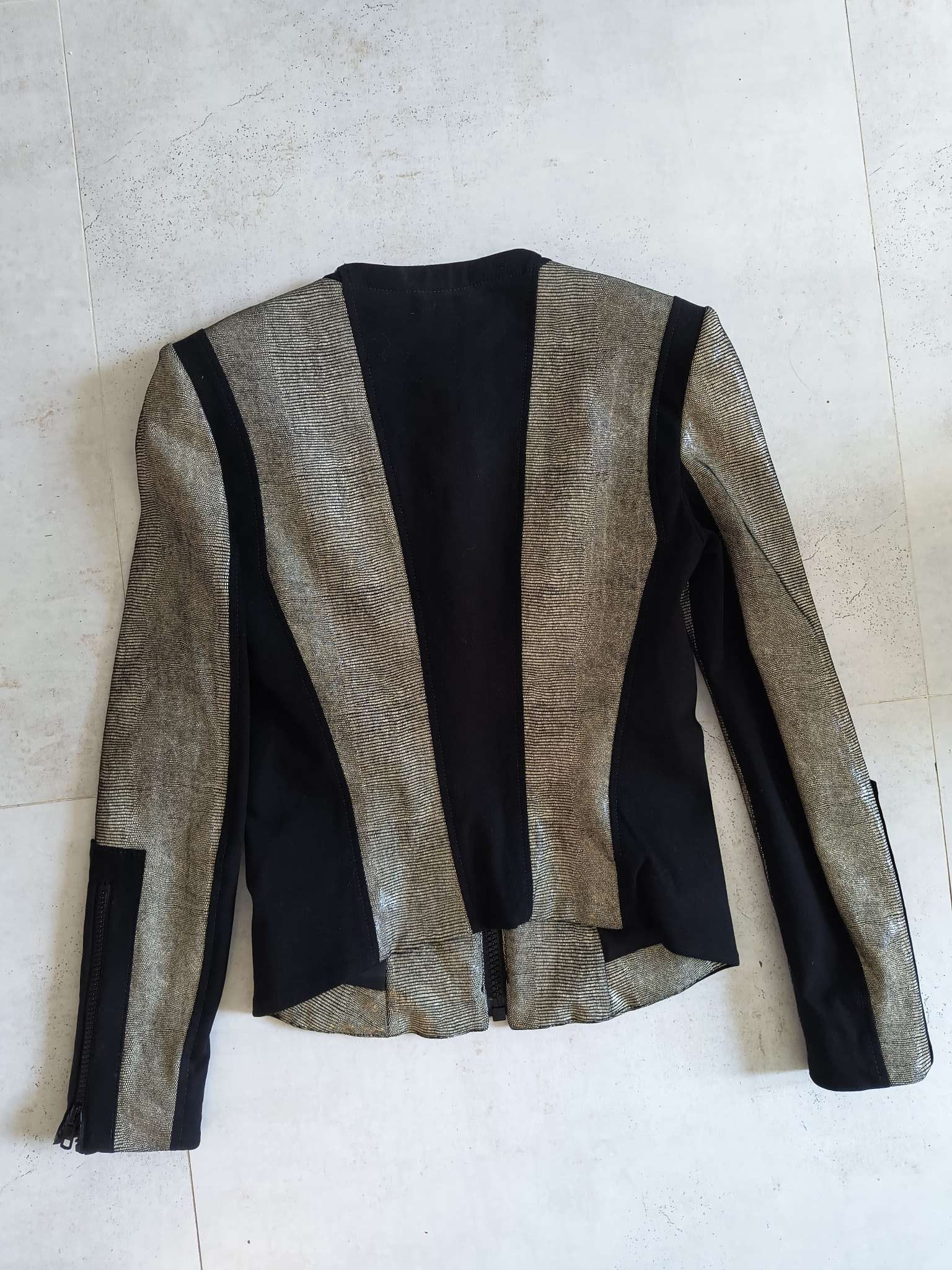 Helmut Lang HELMUT LANG Rift Stretch Leather Jacket in Carbon Grey Size S / US 4 / IT 40 - 2 Thumbnail