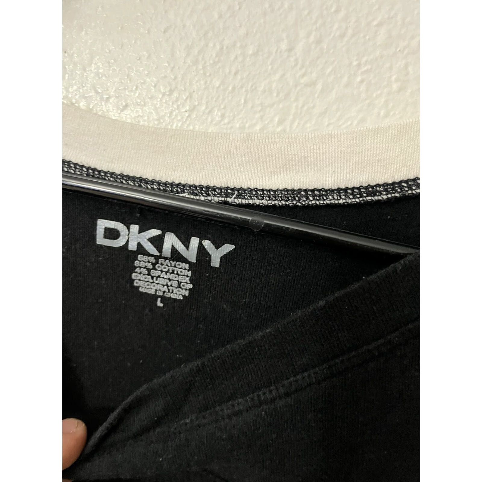 DKNY DKNY Sweater Women’s Large Relaxed Knit Boat Black Size L / US 10 / IT 46 - 3 Thumbnail