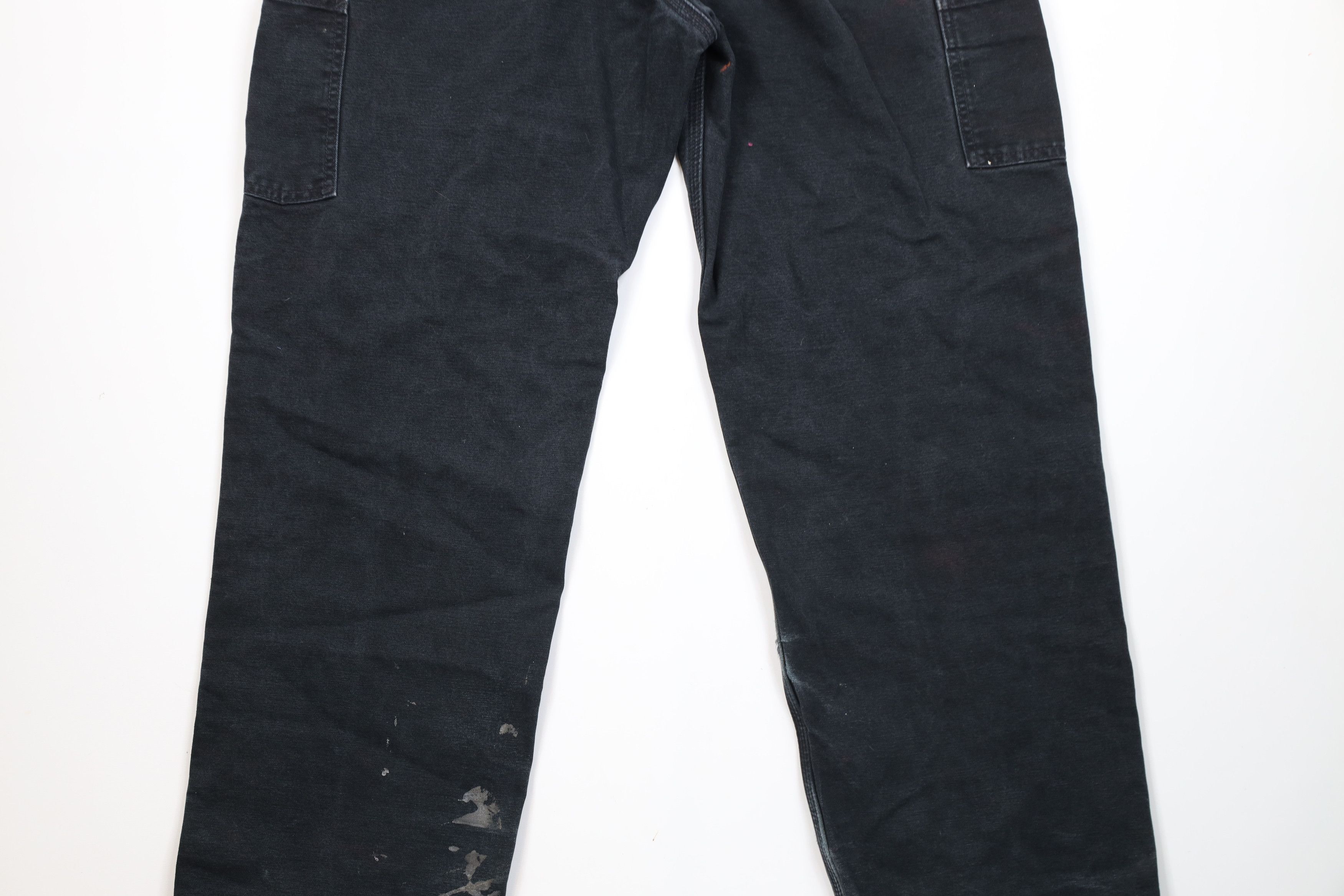 Carhartt Vintage 90s Carhartt Flannel Lined Wide Leg Canvas Pants Size US 38 / EU 54 - 12 Thumbnail