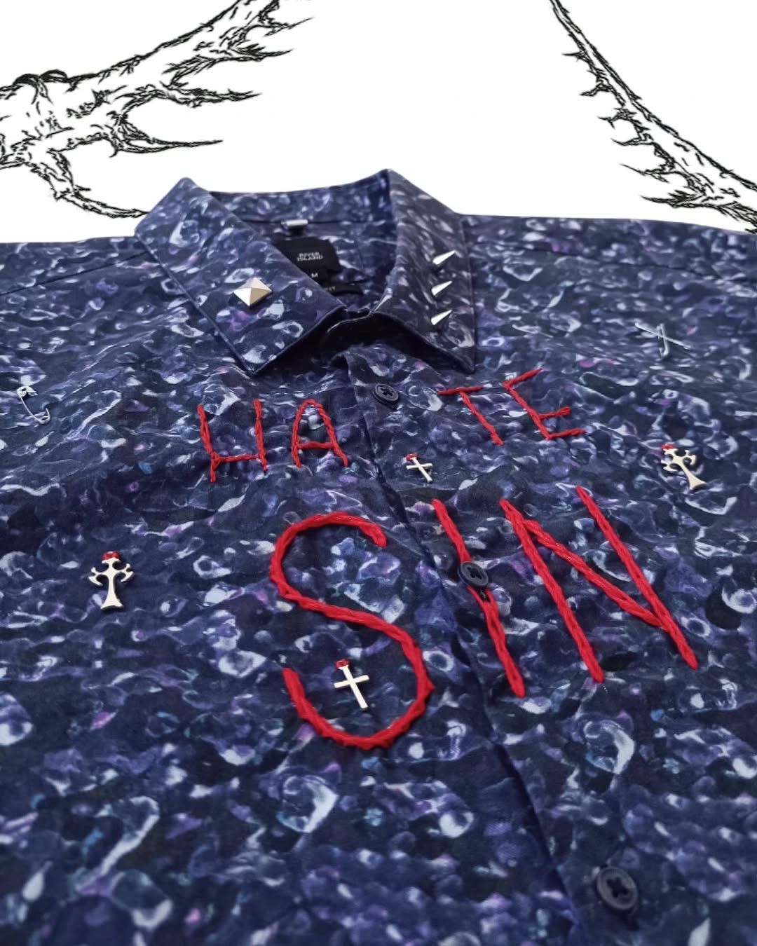 River Island Customised River Island Shirt ych+pokolinnya99 Size US M / EU 48-50 / 2 - 5 Thumbnail
