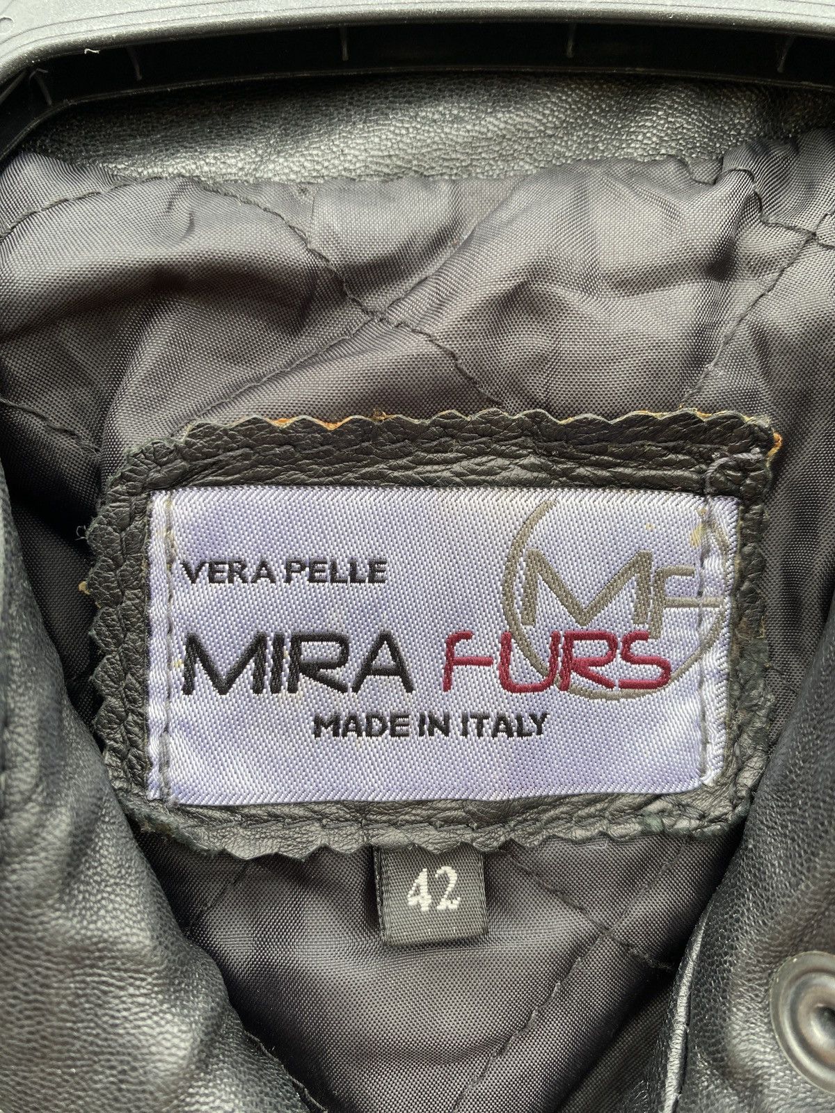 vintage leather jacket made in italy