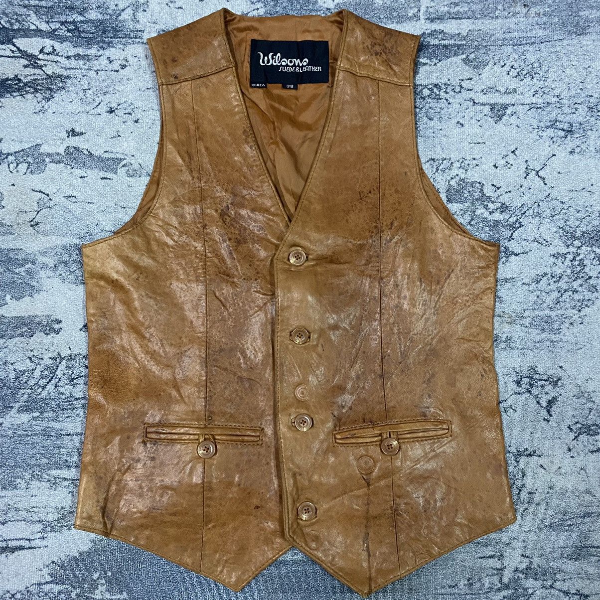 Genuine Leather × Leather × Wilsons Leather Vintage Wilson Suede & Leather Vest Size 38 Size US S / EU 44-46 / 1 - 2 Thumbnail