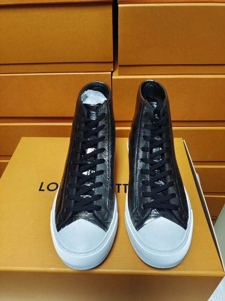 Louis Vuitton Louis Vuitton Men's Metallic Checkerboard Plate Shoes-2507 Size US 5 / EU 37 - 3 Thumbnail