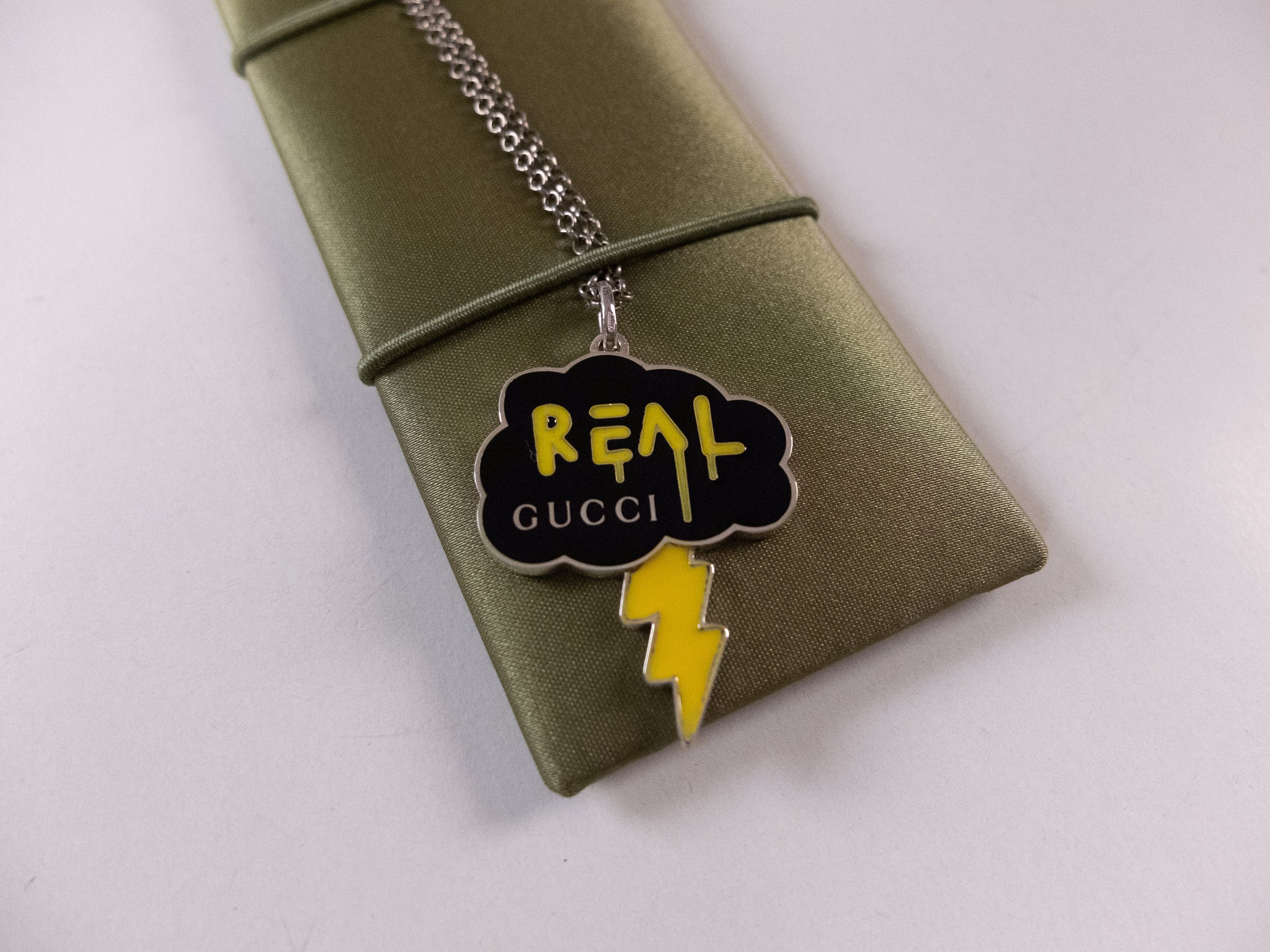 Gucci GUCCI Sterling silver Real Gucci cloud thunderbolt necklace Size ONE SIZE - 4 Thumbnail