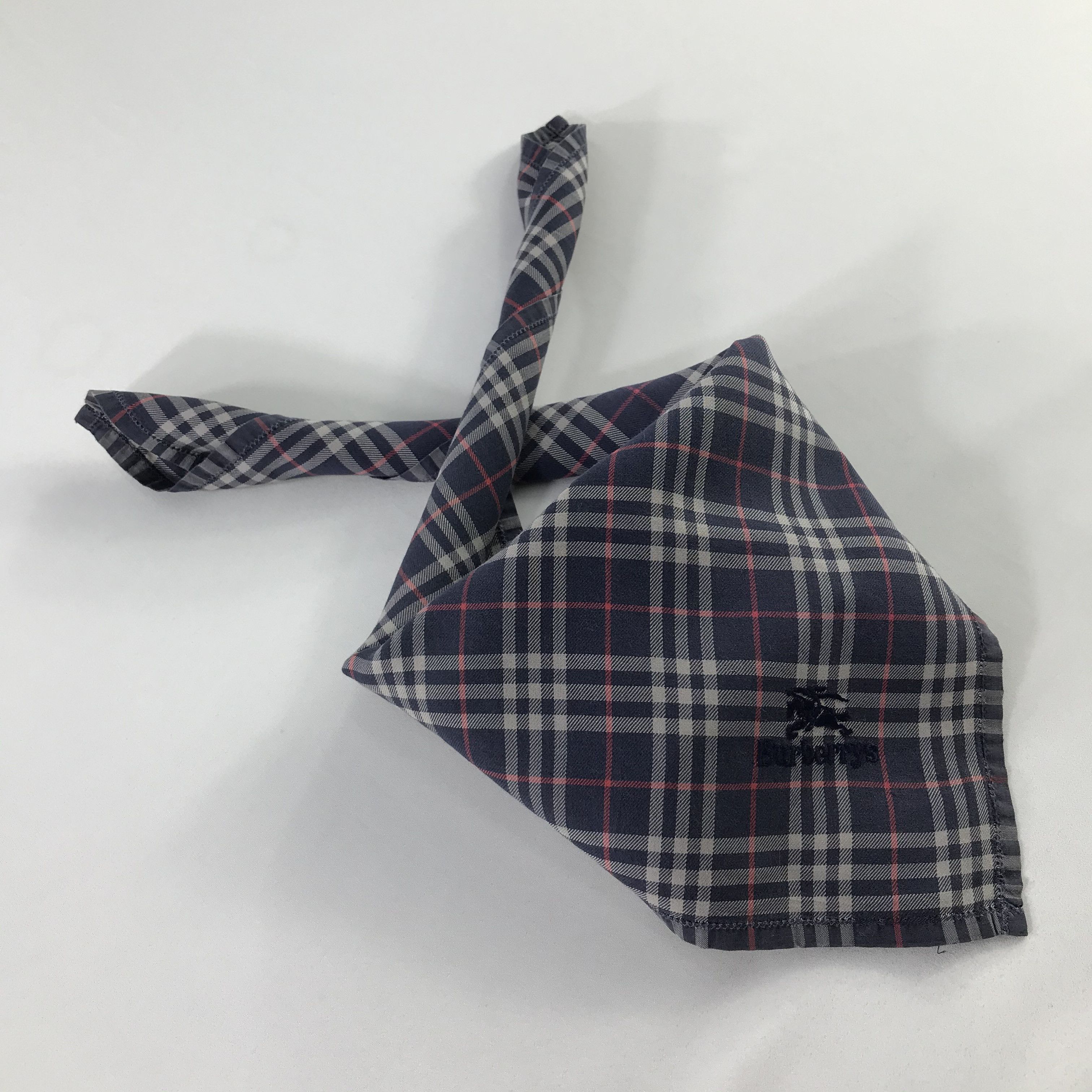 Burberry × Vintage Burberry Bandana / Handkerchief / Neckerchief - S821 Size ONE SIZE - 4 Thumbnail