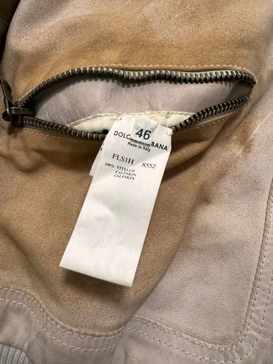 Vintage 2000s Dolce & Gabbana Gradient Effect Multi-Zip Leather Jacket Size US XS / EU 42 / 0 - 5 Thumbnail