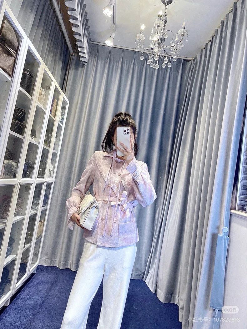 Chanel Chanel Purple fade gradient ruffled waist jacket 2504-Nexta Size XS / US 0-2 / IT 36-38 - 6 Thumbnail