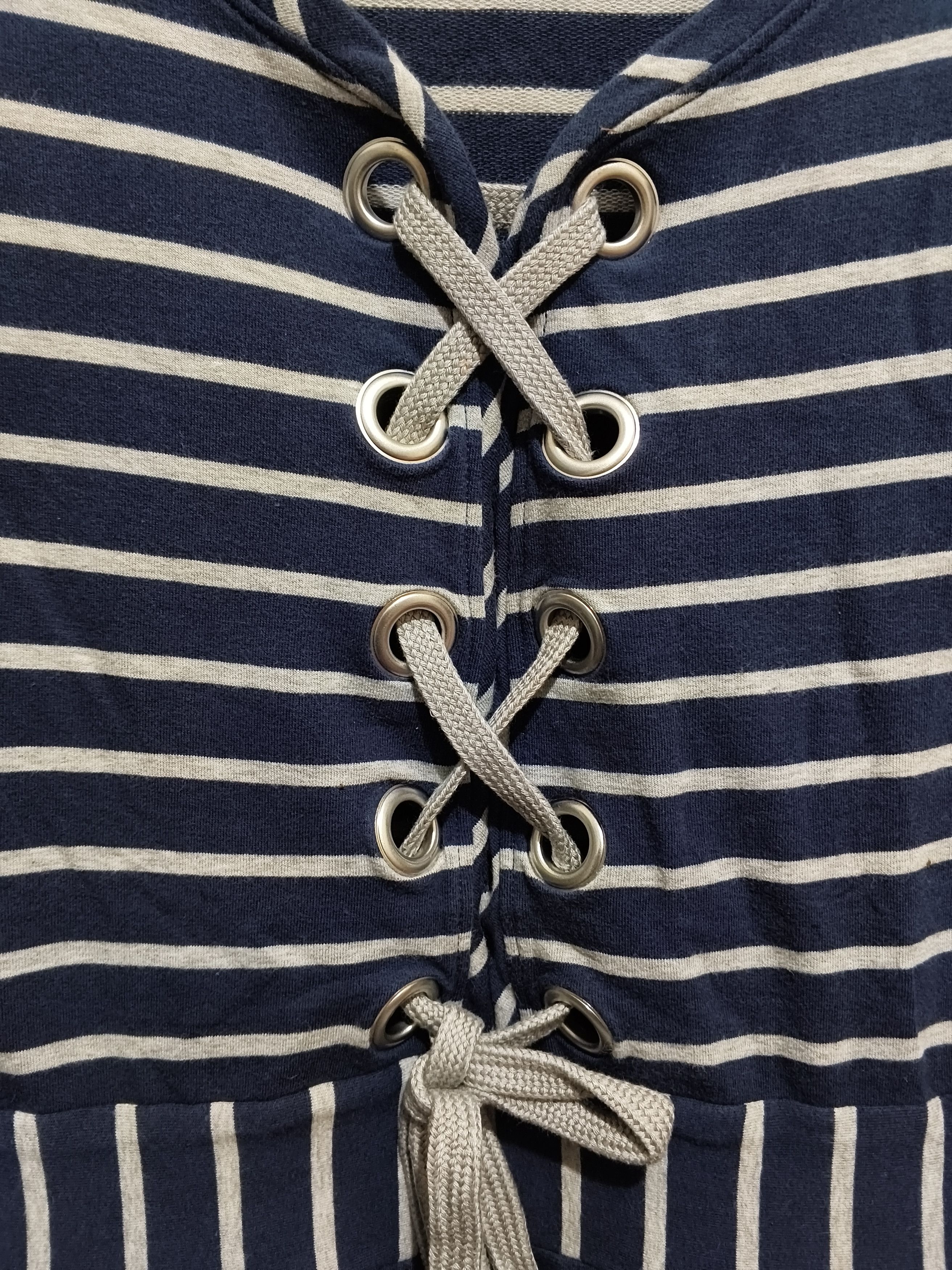 Love Moschino Love Moschino Women Blue Striped Dress Size S / US 4 / IT 40 - 7 Thumbnail