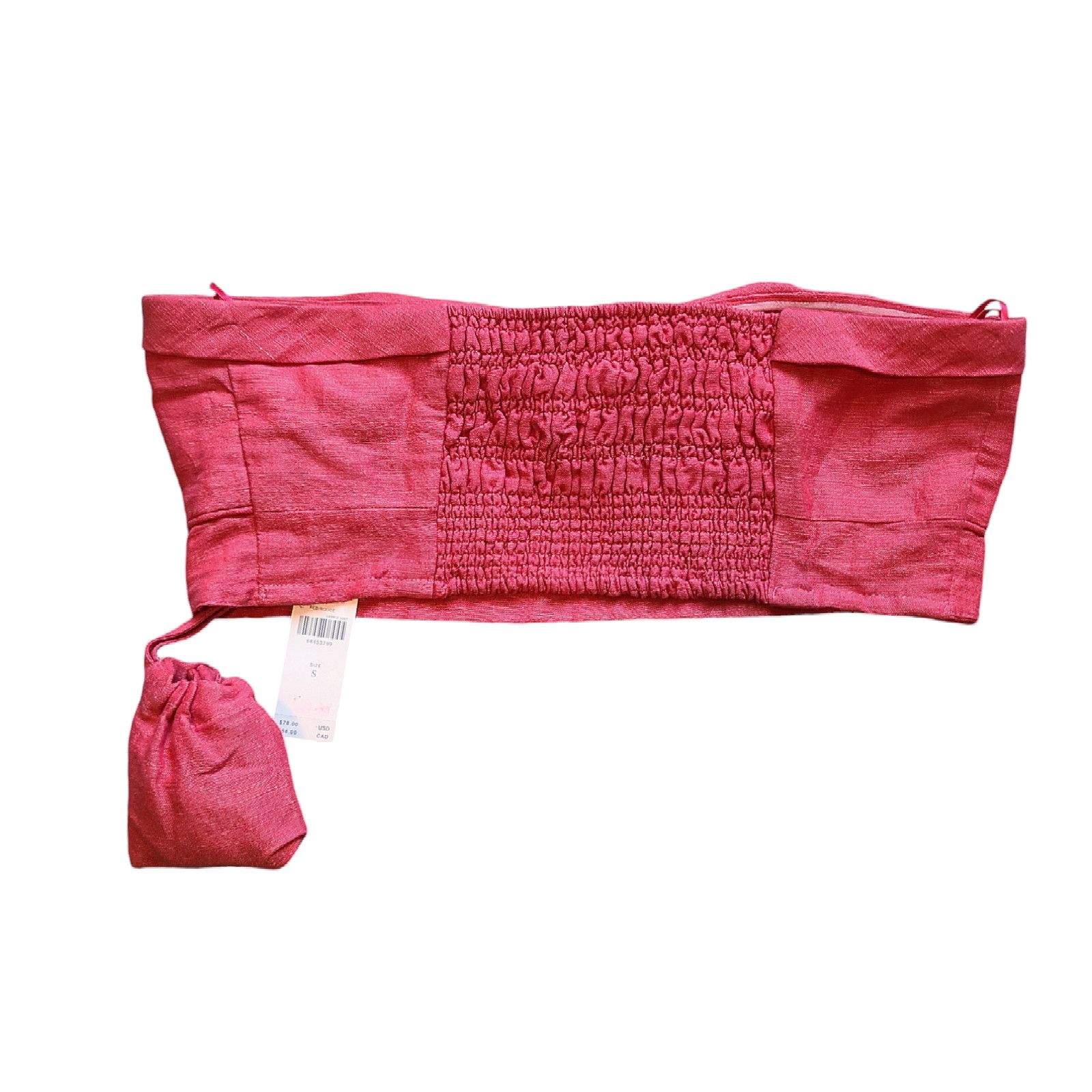 Anthropologie Maeve Anthropologie Red Linen Bustier Top Size Small NWT Size S / US 4 / IT 40 - 5 Thumbnail