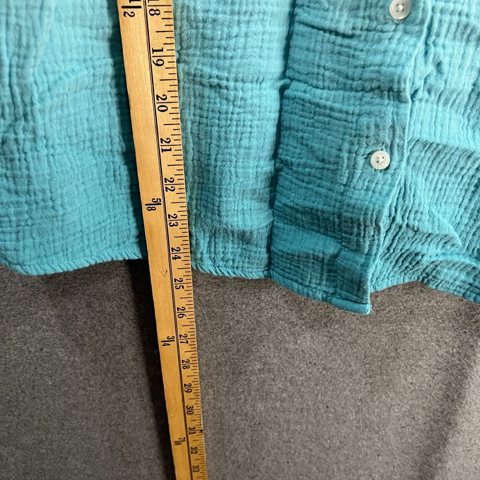 Other Candace Cameron Bure Petite Dip-Dye Button Front Shirt Size M / US 6-8 / IT 42-44 - 4 Thumbnail