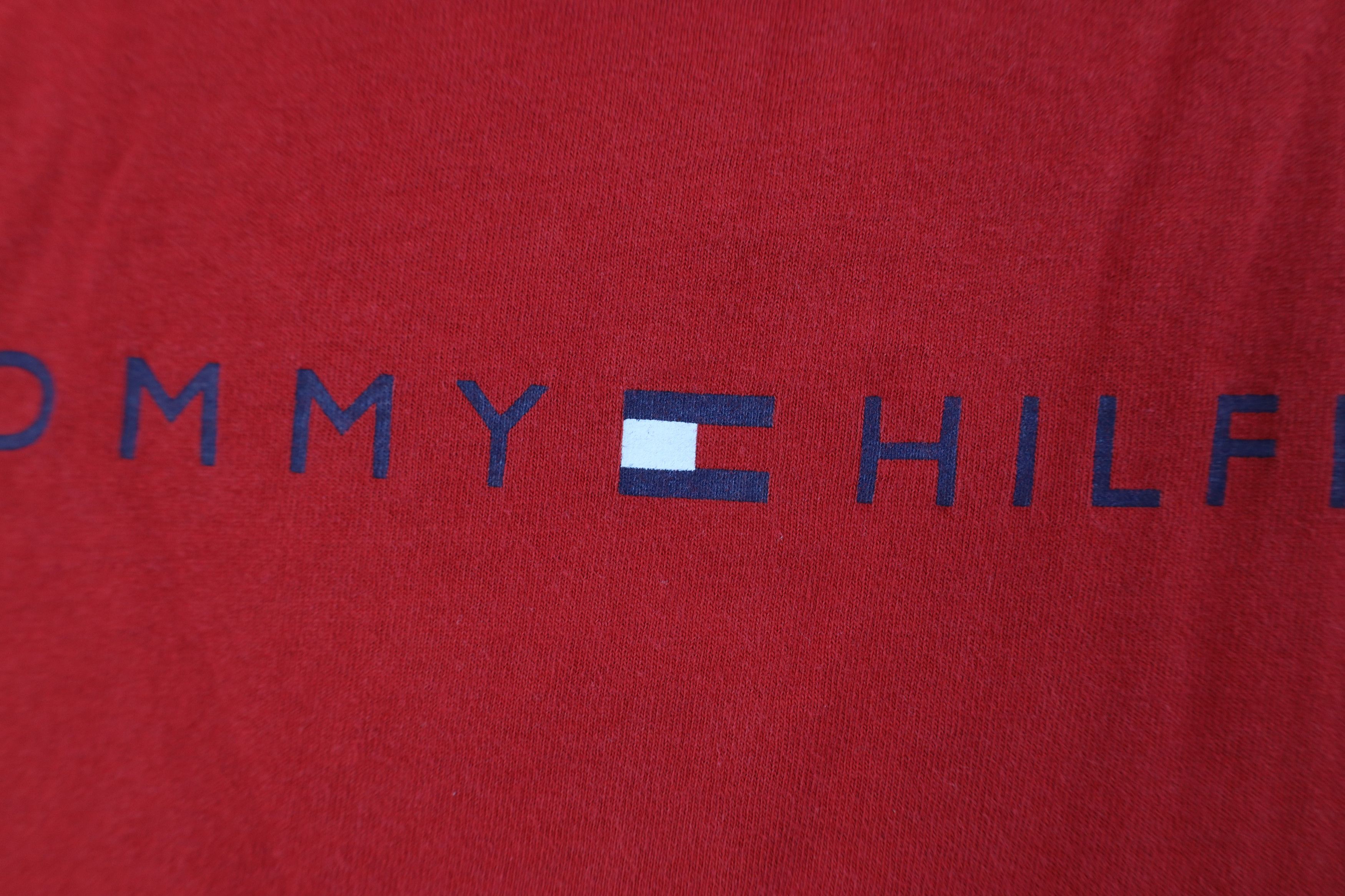Tommy Hilfiger Vintage 90s Tommy Hilfiger Spell Short Sleeve T-Shirt Red Size US XXL / EU 58 / 5 - 5 Thumbnail