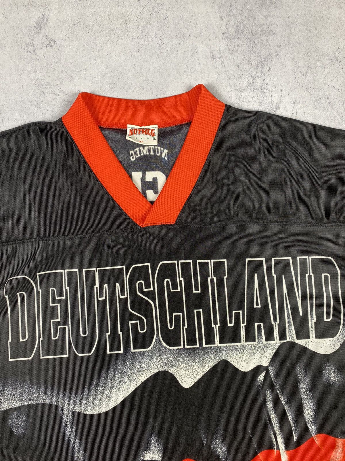 Vintage Vintage 90’s Nutmeg Mills Germany Deutschland Soccer Jersey Size US XL / EU 56 / 4 - 11 Thumbnail