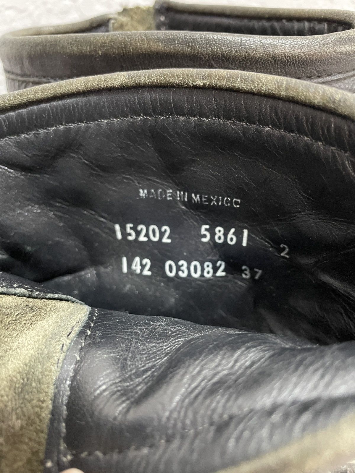 If Six Was Nine Vintage Italian AS 98 Rick Owens Style Leather Biker Boots Size US 7 / IT 37 - 10 Thumbnail