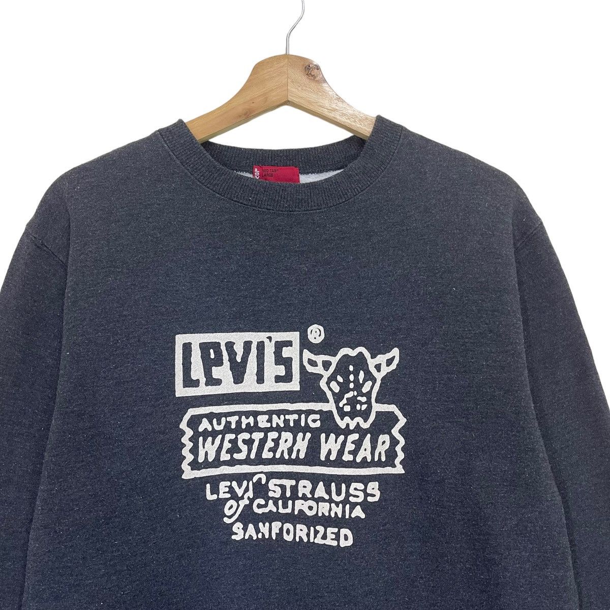 Levi's Vintage Levis Authentic Western Wear Big Logo Sweatshirt Size US M / EU 48-50 / 2 - 4 Thumbnail
