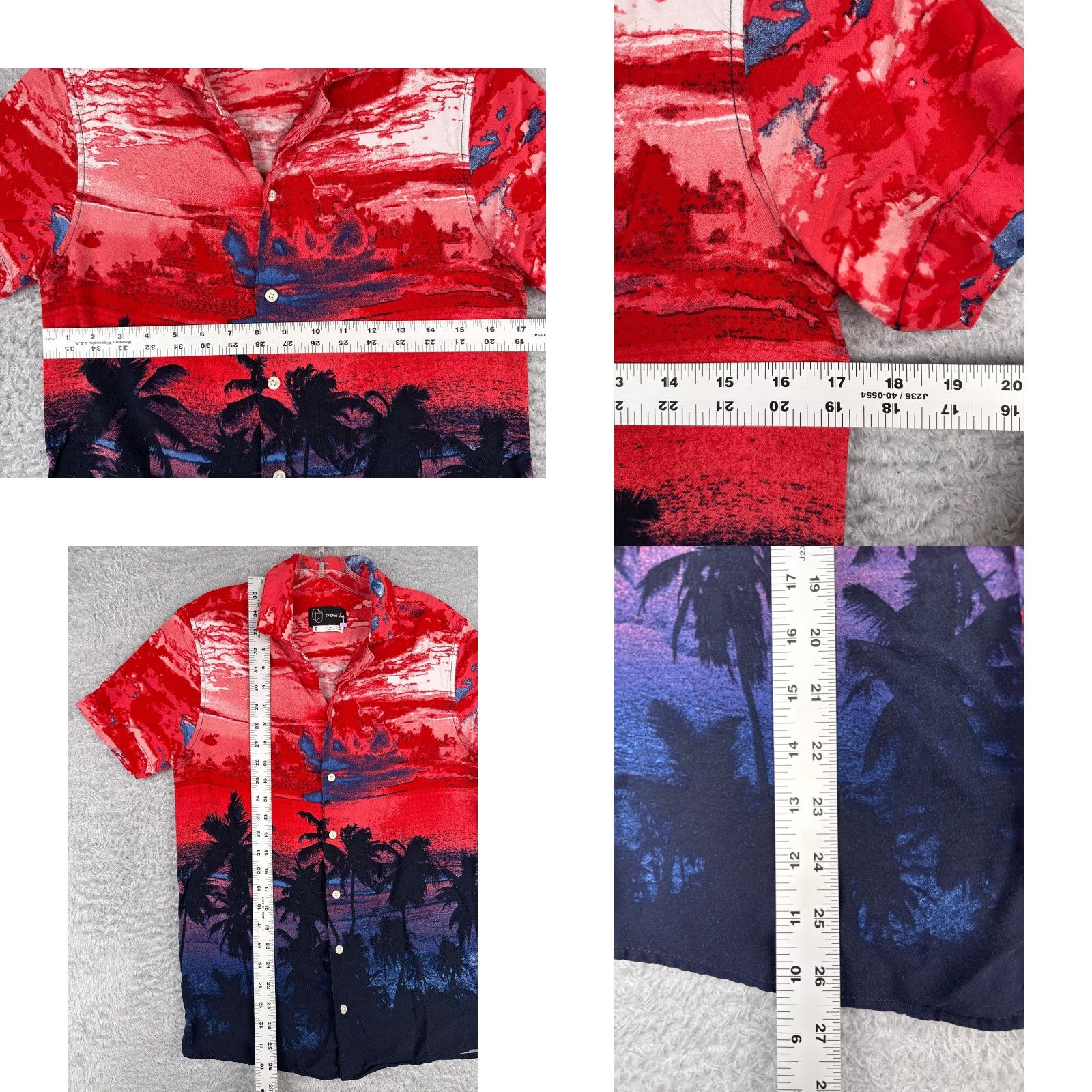 Vintage Original Use Shirt Men S Red Floral Hawaiian 100% Rayon Button-Up Short Sleeve Vintage: No, 100% Rayon? Size US S / EU 44-46 / 1 - 8 Thumbnail