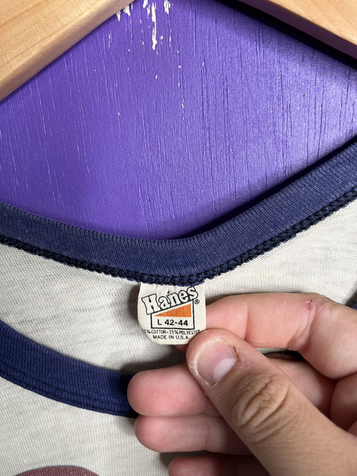 Band Tees × Vintage Vintage 1978 Willie Nelson 4th of July picnic ringer t-shirt Size US M / EU 48-50 / 2 - 4 Thumbnail