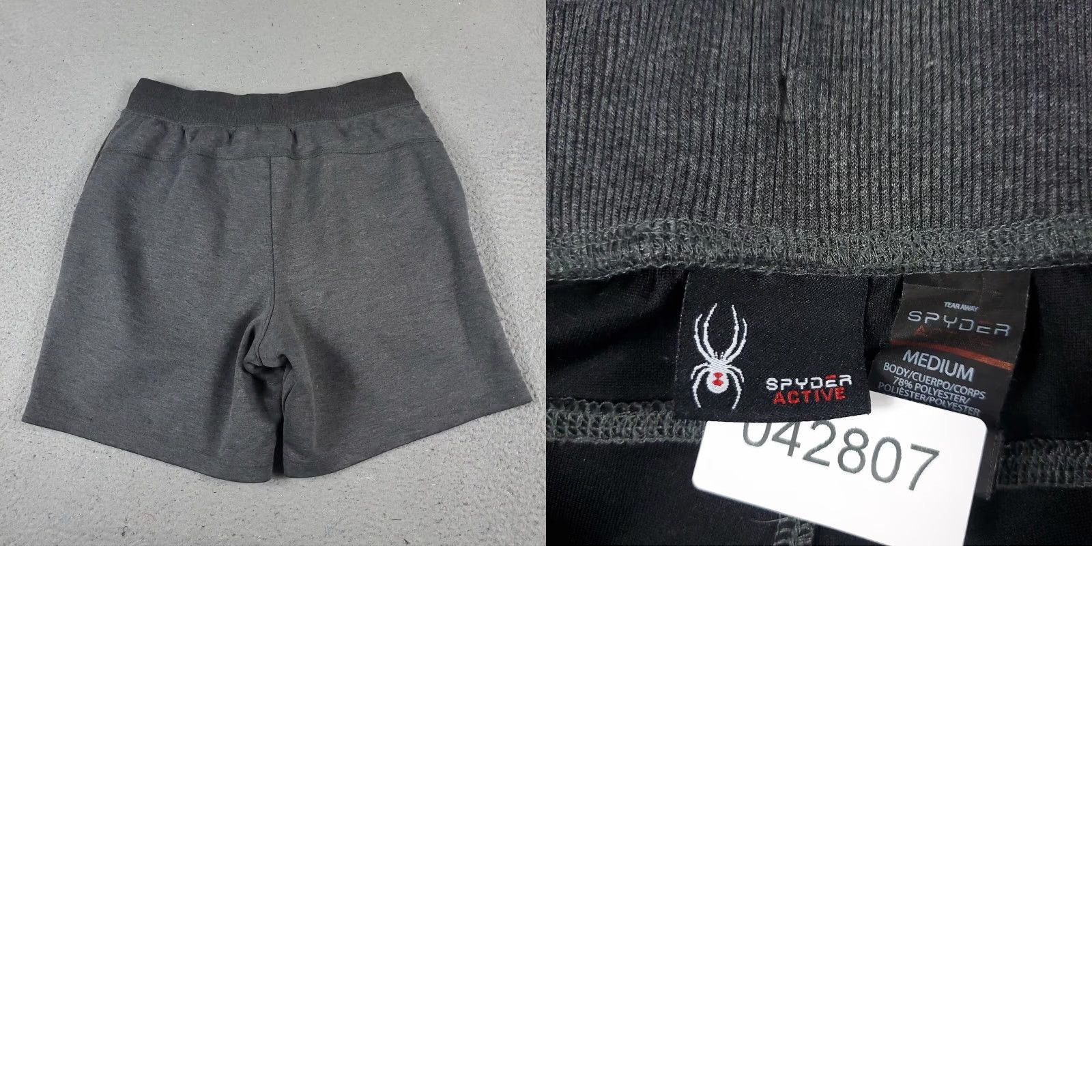 Spyder Spyder Sweat Shorts Mens Medium Gray Active Running Training Size US 31 - 8 Thumbnail