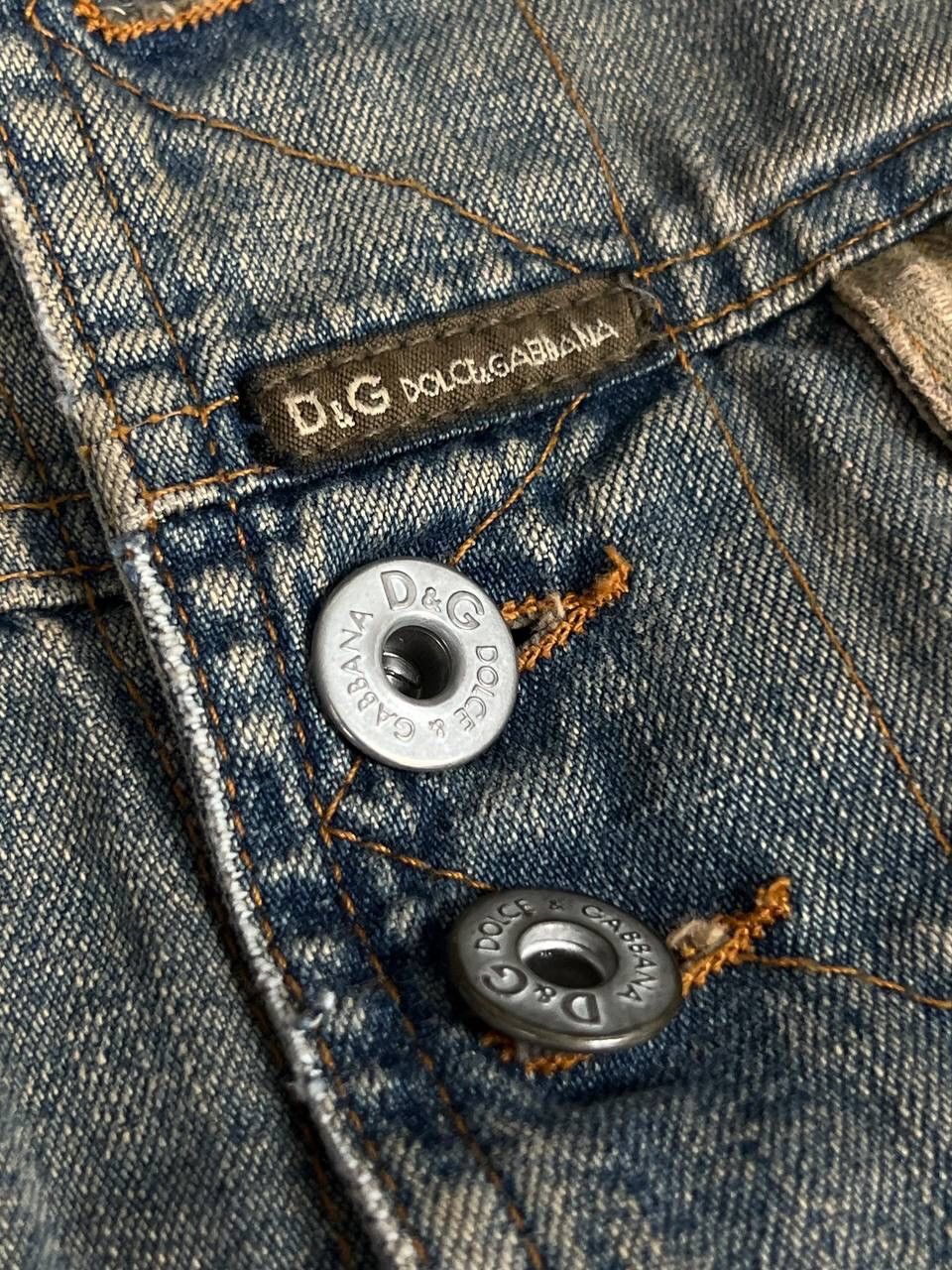 Dolce & Gabbana D&G Dolce & Gabbana Archive 90s Denim Bomber Jacket Size XS / US 0-2 / IT 36-38 - 9 Thumbnail