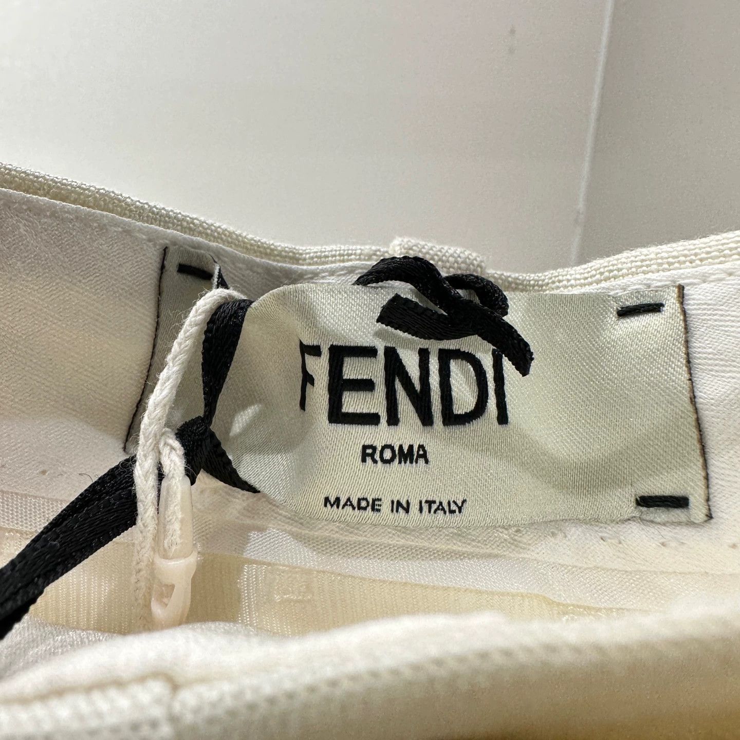 Fendi Fendi casual pants linen double F embroidery 40 Size 27" / US 4 / IT 40 - 3 Thumbnail