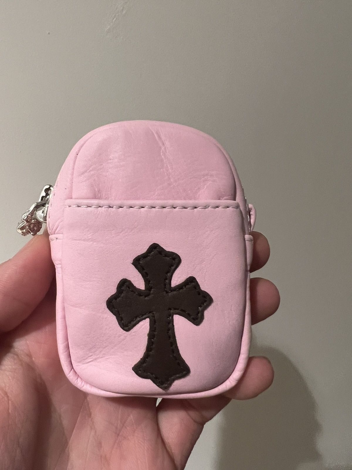 Chrome Hearts Leather cross patch AirPod case bag Size ONE SIZE - 4 Thumbnail