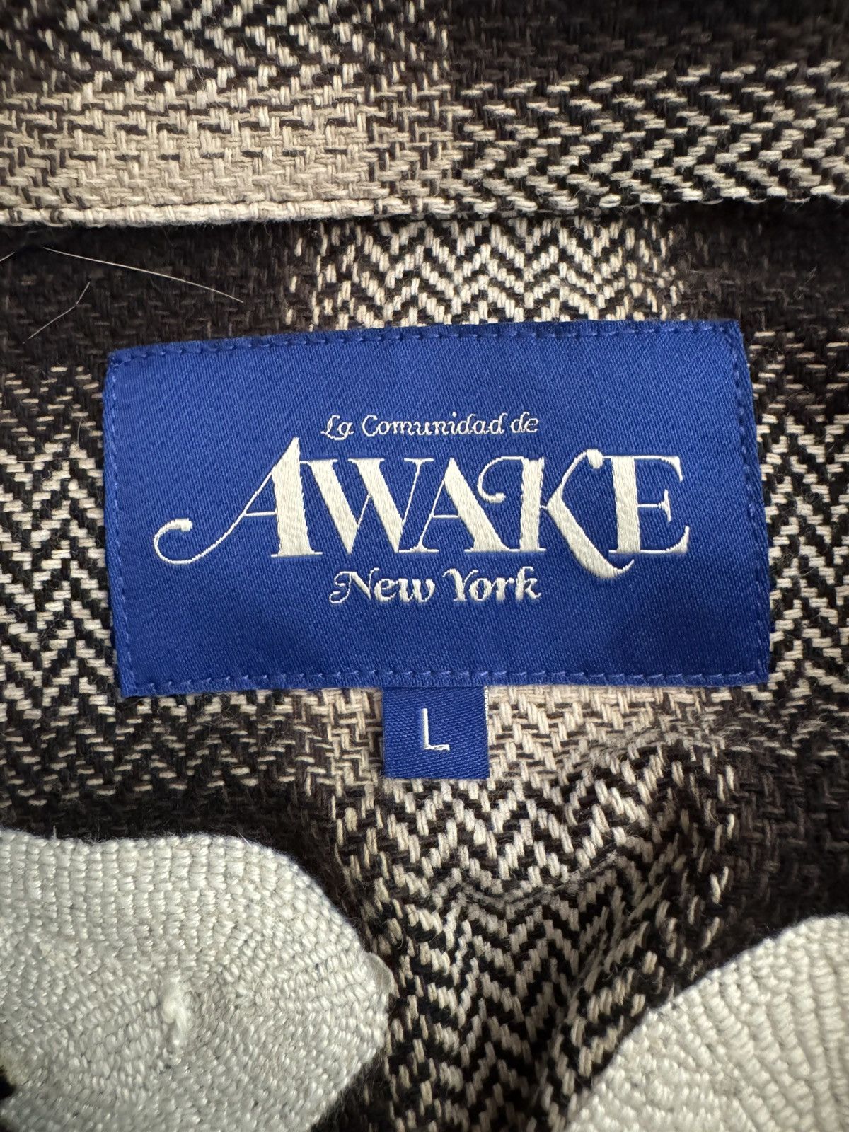 Awake NY Awake NY End & Beginning Embroidered Flannel Shirt Size US L / EU 52-54 / 3 - 5 Thumbnail