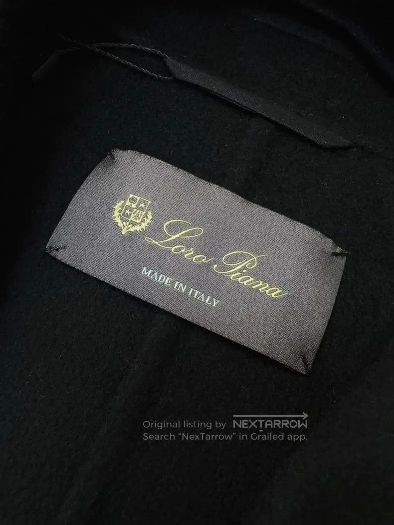 Loro Piana Lora Piana Black Cashmere Long Single-breasted Coat Jacket Size XS / US 0-2 / IT 36-38 - 7 Thumbnail