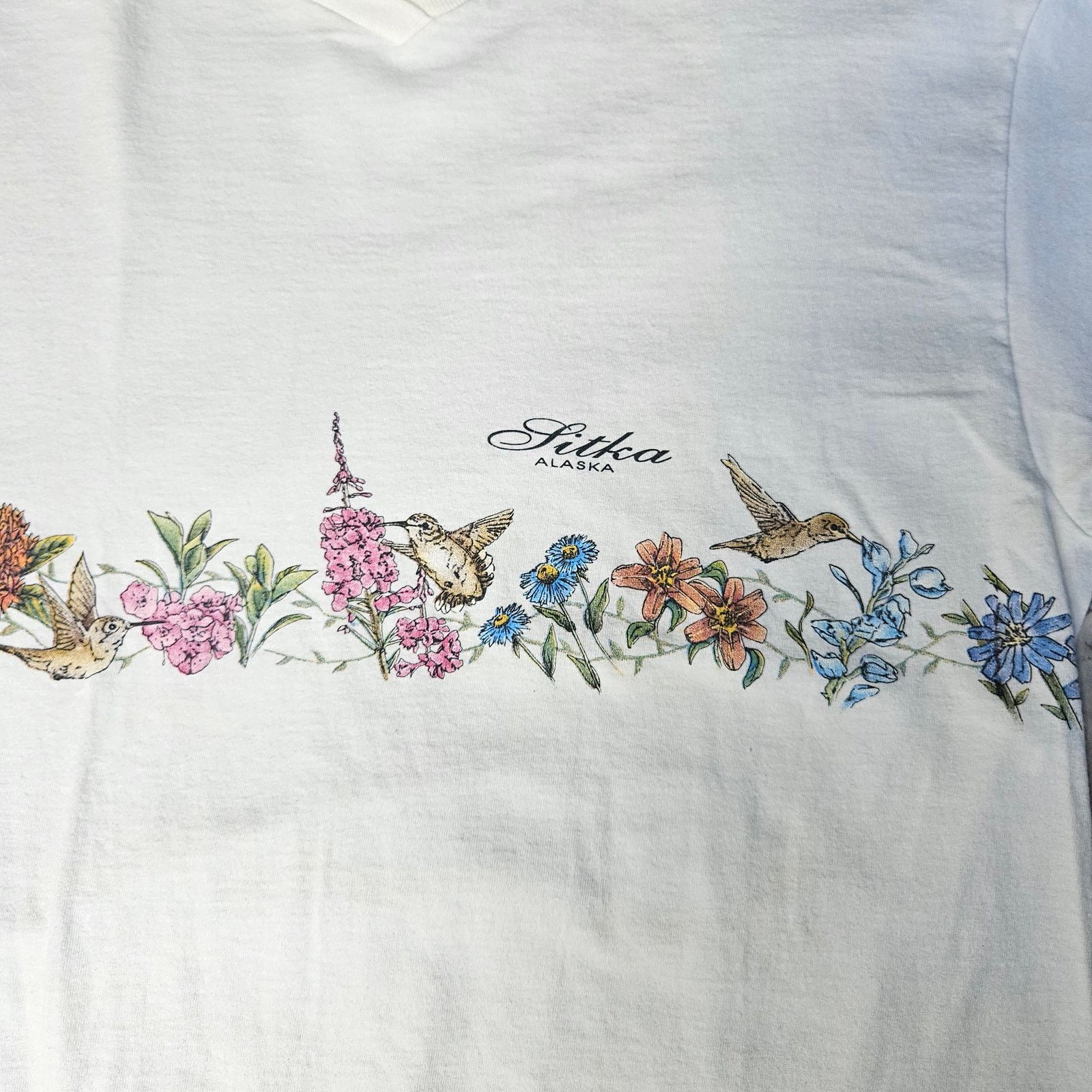 Anvil Vintage 90s Anvil Cottagecore Floral Flower Retro Tee XL Size XL / US 12-14 / IT 48-50 - 5 Thumbnail