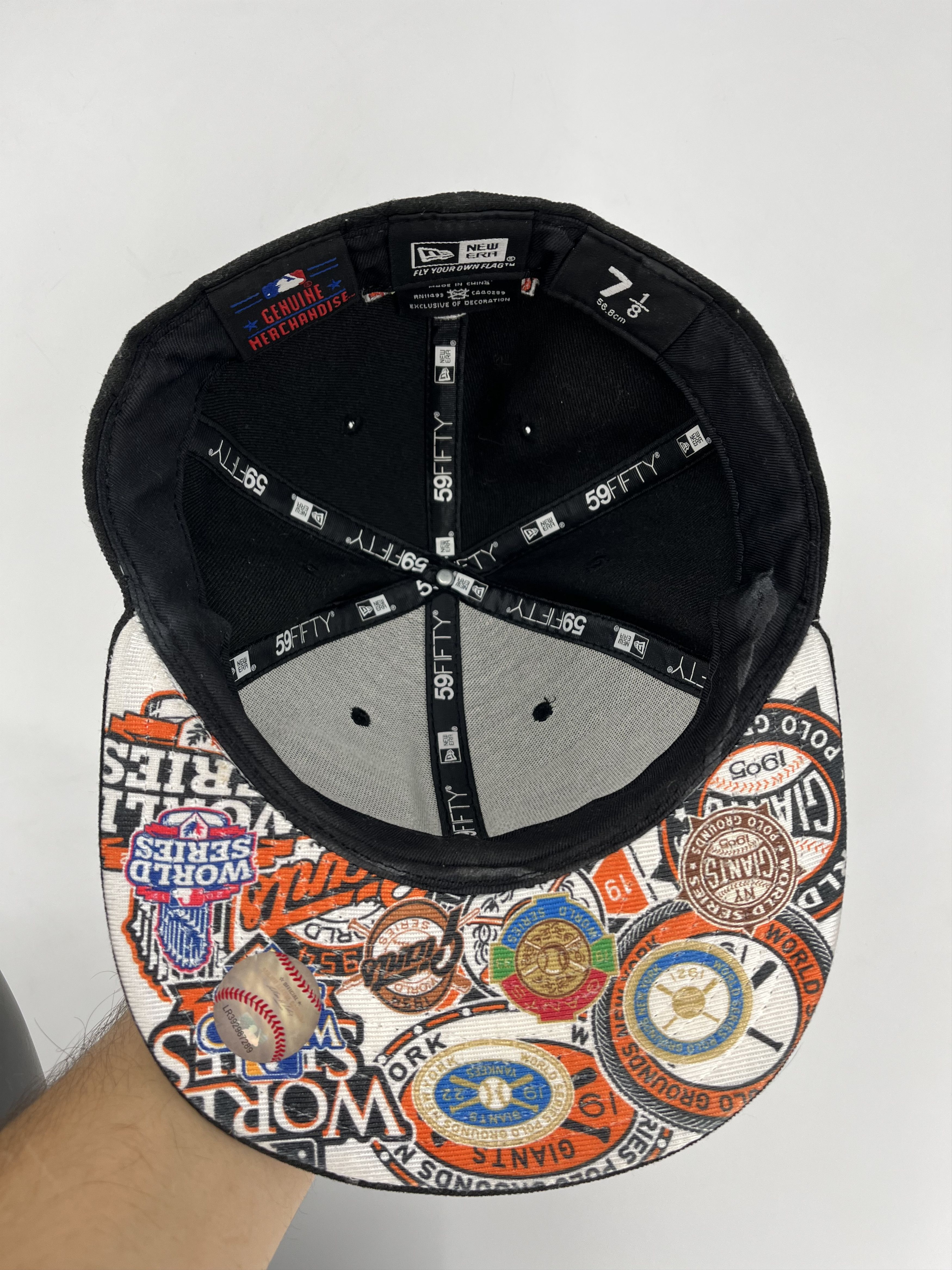 MLB × New Era × Vintage 7 Time World Series Champions Adjustable Baseball Hat Cap Size ONE SIZE - 6 Thumbnail