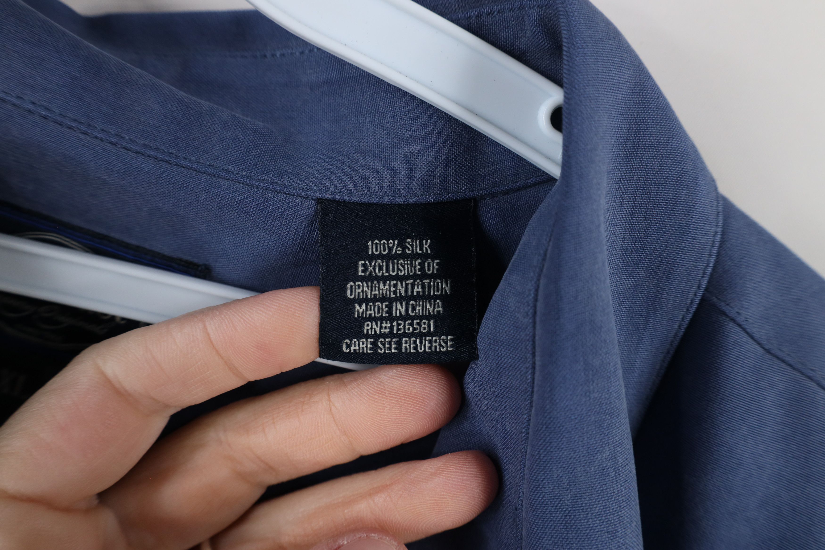 Nat Nast × Vintage Nat Nast Luxury Originals Geometric Silk Button Shirt Blue Size US XL / EU 56 / 4 - 11 Thumbnail
