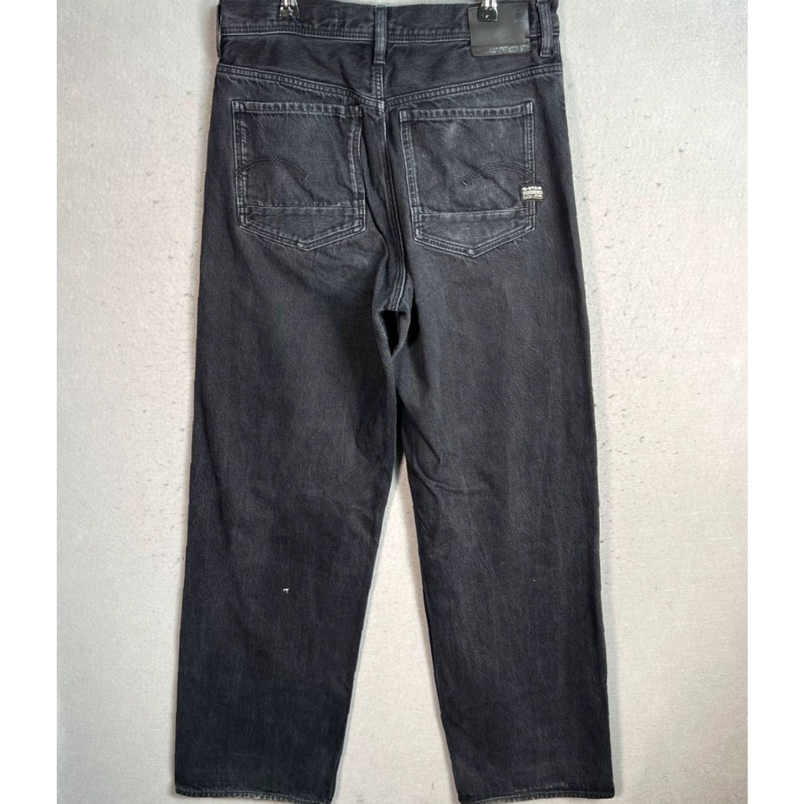 Vintage VINTAGE G-Star Raw Stray Ultra High Straight Jeans Women 31 x 34 Black Denim 90s Size 24" / US 00 / IT 34 - 2 Thumbnail