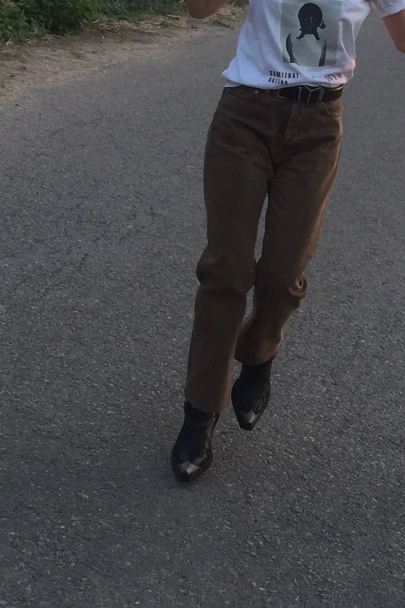 Our Legacy Our Legacy Light brown maroon straight jeans Size US 26 / EU 42 - 1 Thumbnail