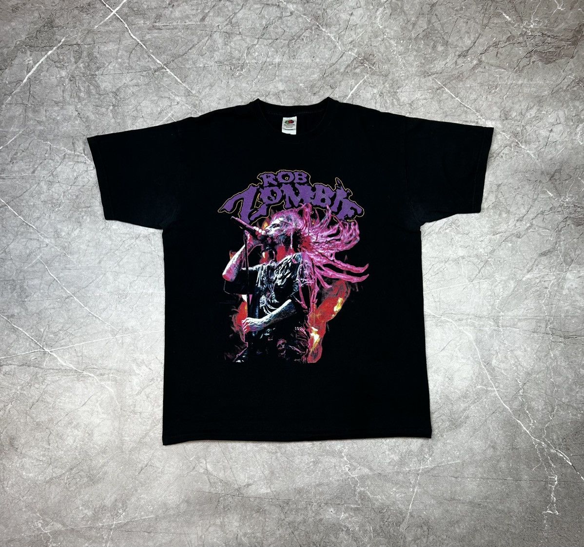 Band Tees × Vintage Vintage Rob Zombie Black Concert Tshirt Size US L / EU 52-54 / 3 - 1 Thumbnail