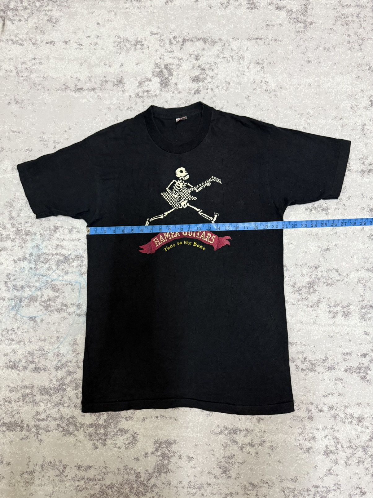Vintage Vintage 90s HAMER GUITARS TONE TO THE BONE Tshirt Size US L / EU 52-54 / 3 - 11 Thumbnail