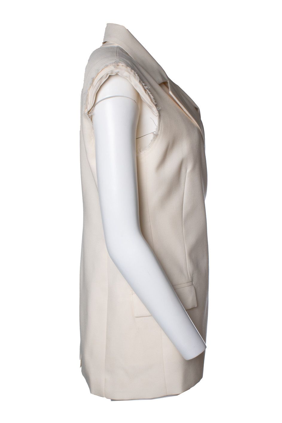 Rohe Rohe, sleeveless blazer in beige Size S / US 4 / IT 40 - 4 Thumbnail