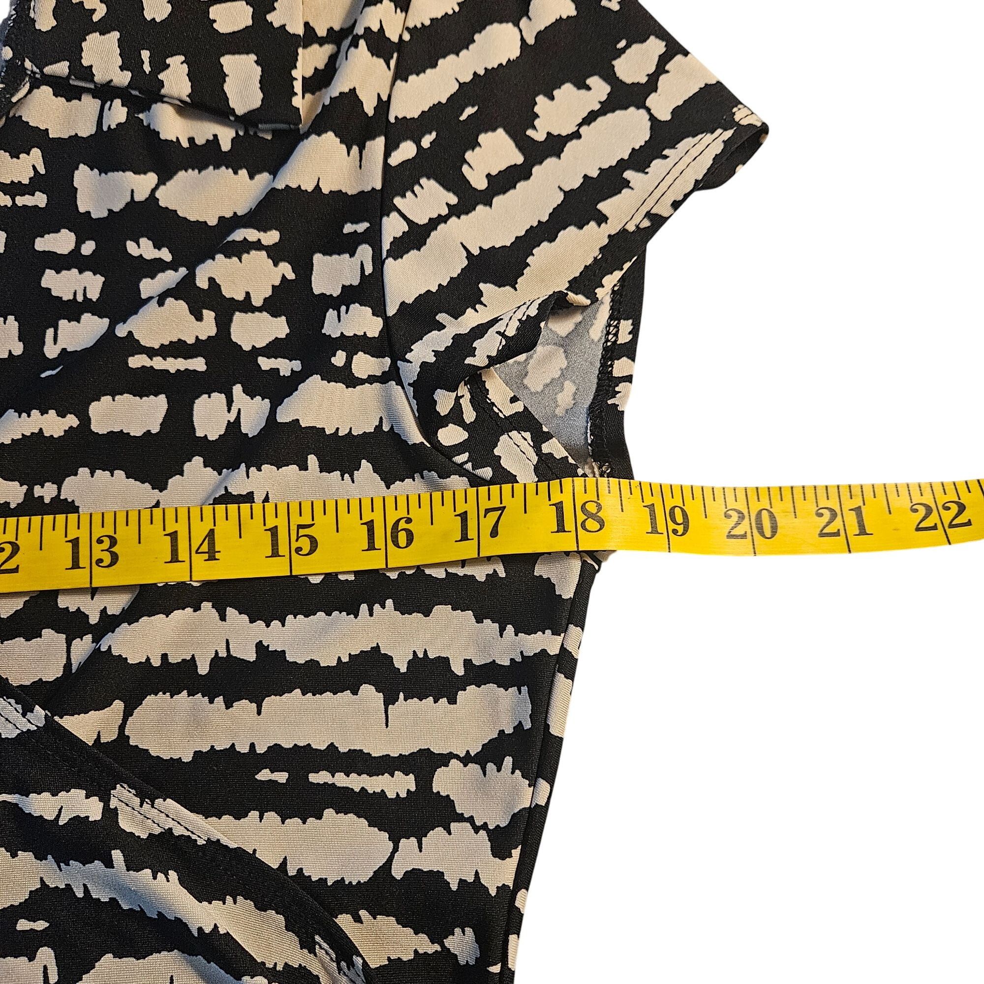 Other Madison Leigh Black White Abstract Shirt Dress L Belted Maxi Size L / US 10 / IT 46 - 4 Thumbnail
