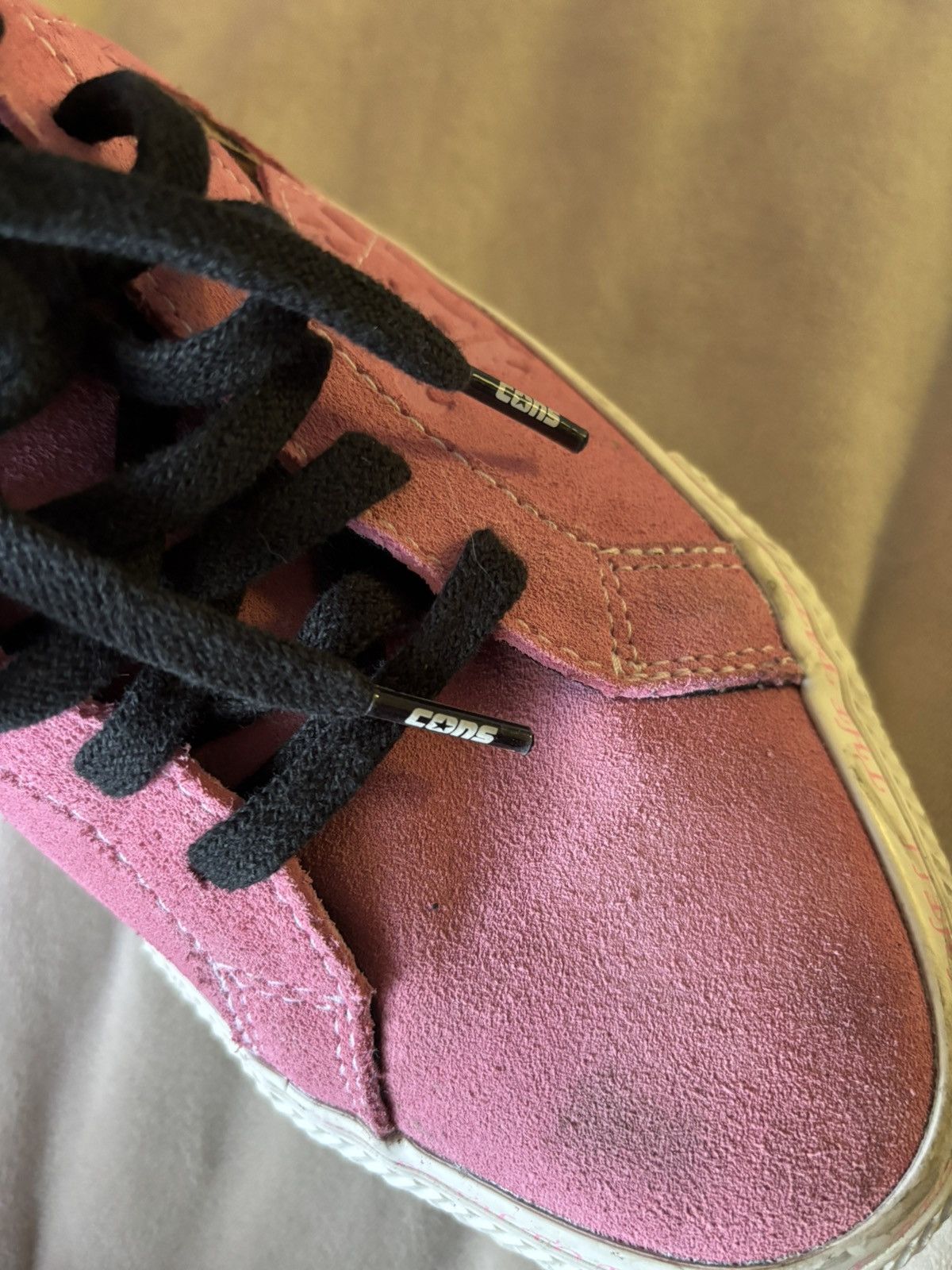 Converse Converse x Sean Pablo Low-Top Pink Sneakers w/ Leopard Print Size US 11 / EU 44 - 7 Thumbnail