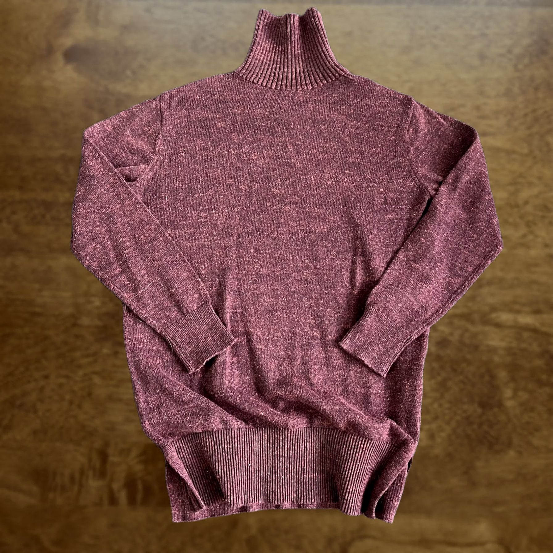 Gap Gap Sweater Womens Small Red Marled Turtleneck Button Neck Knit Pullover Size S / US 4 / IT 40 - 1 Thumbnail