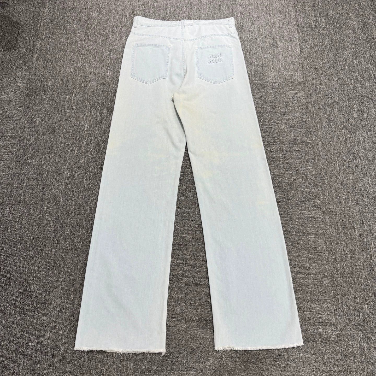 Miu Miu MIUMIU Distressed Embroidered Logo Jeans 25 Size 25" / US 0 / IT 36 - 5 Thumbnail