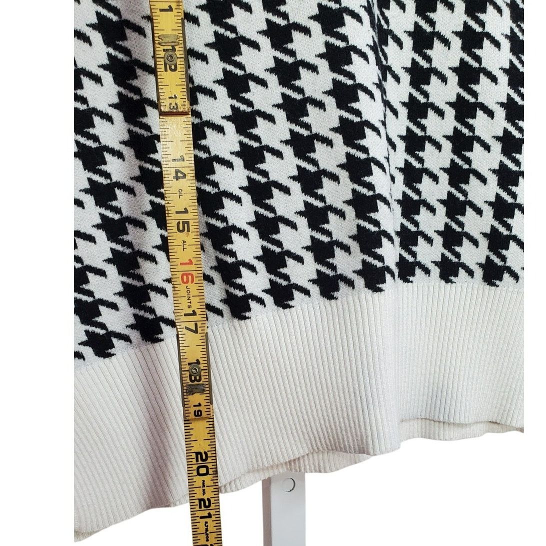 Other Black White Houndstooth Cropped Sweater Vest V-Neck Size S Size S / US 4 / IT 40 - 4 Thumbnail