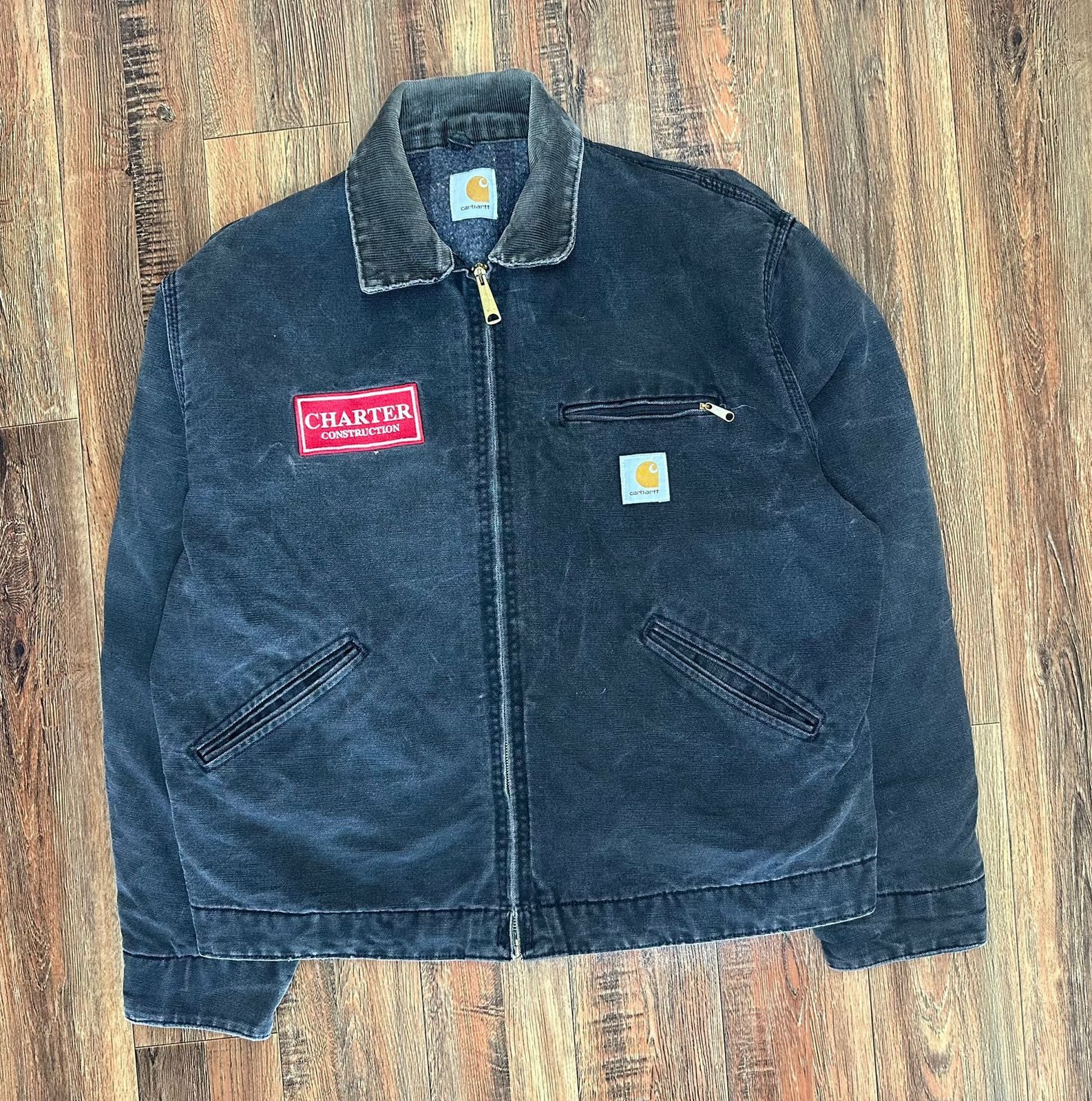 Vintage Carhartt Detroit Jacket Black | Grailed