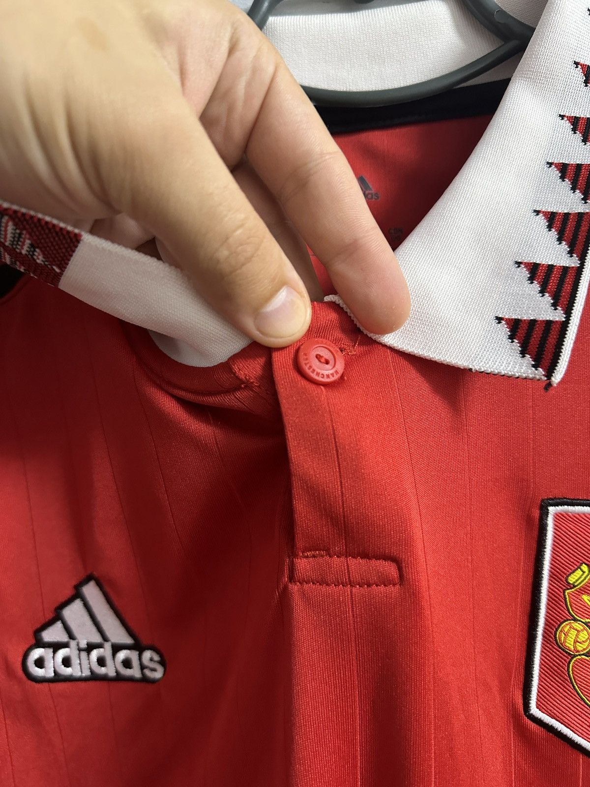Adidas Rare Soccer Jersey Sancho 25 Manchester United Adidas 2022 Size US L / EU 52-54 / 3 - 7 Thumbnail