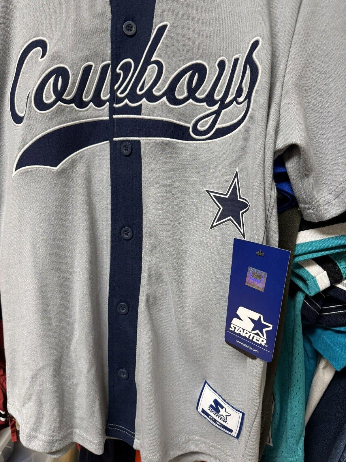 NFL × Starter Starter Dallas Cowboys Baseball Jersey Size Men’s X-Large Size US XL / EU 56 / 4 - 5 Thumbnail