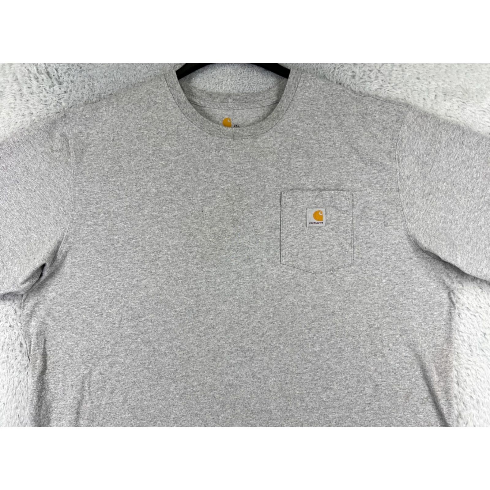 Carhartt Carhartt Shirt Mens 2XL Heather Gray Short Sleeve Pocket Crew Cotton Blend T-Shirt Size US XXL / EU 58 / 5 - 7 Thumbnail