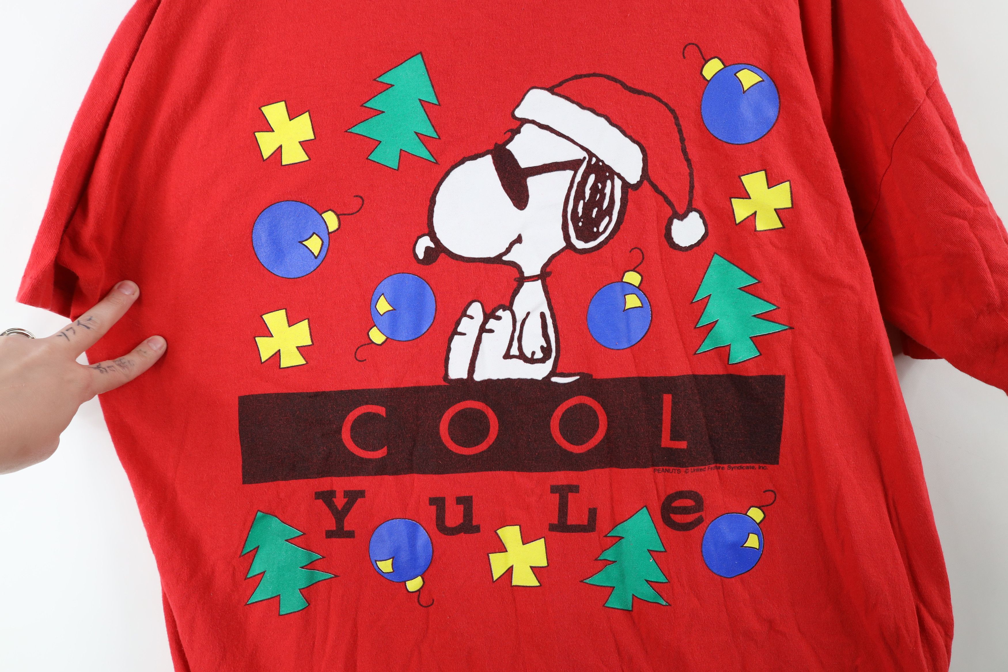 Vintage Vintage 90s Peanuts Charlie Brown Cool Snoopy Sleep T-Shirt Size US XXL / EU 58 / 5 - 4 Thumbnail