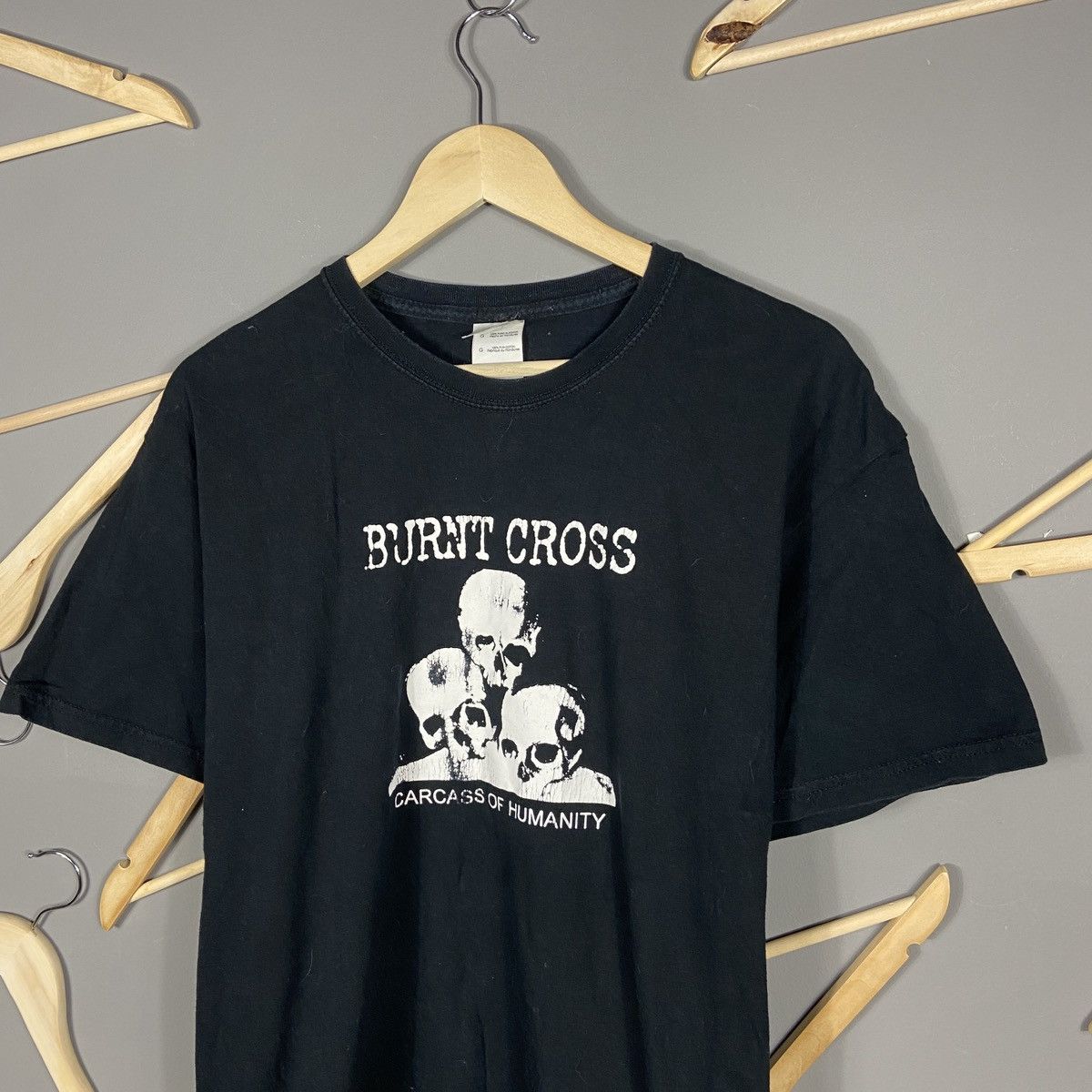 Band Tees Vintage Burnt Cross “Carcass Of Humanity” Graphic tee Size US L / EU 52-54 / 3 - 3 Thumbnail