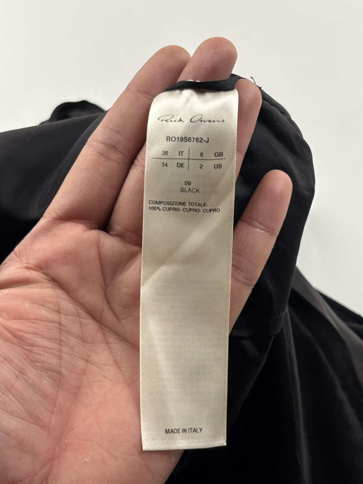 Rick Owens Rick Owens Babel S/S 19 Bat Sleeve Blouse Size XS / US 0-2 / IT 36-38 - 6 Thumbnail
